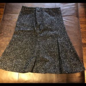 Alexander McQueen Black/Grey Tweed Skirt IT 40